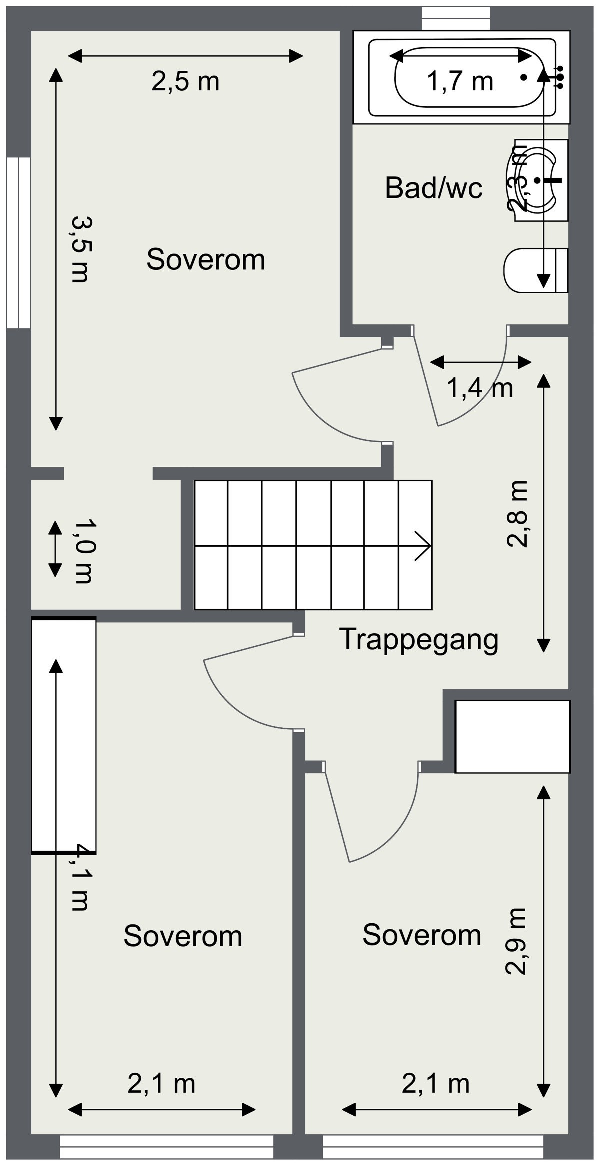 Planløsning - 2. etasje Galleribilde