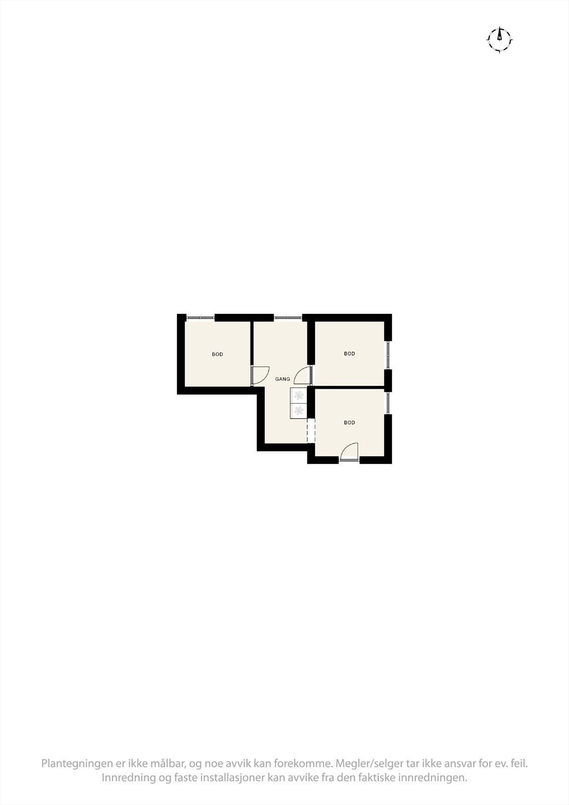 Plantegning underetasje Galleribilde