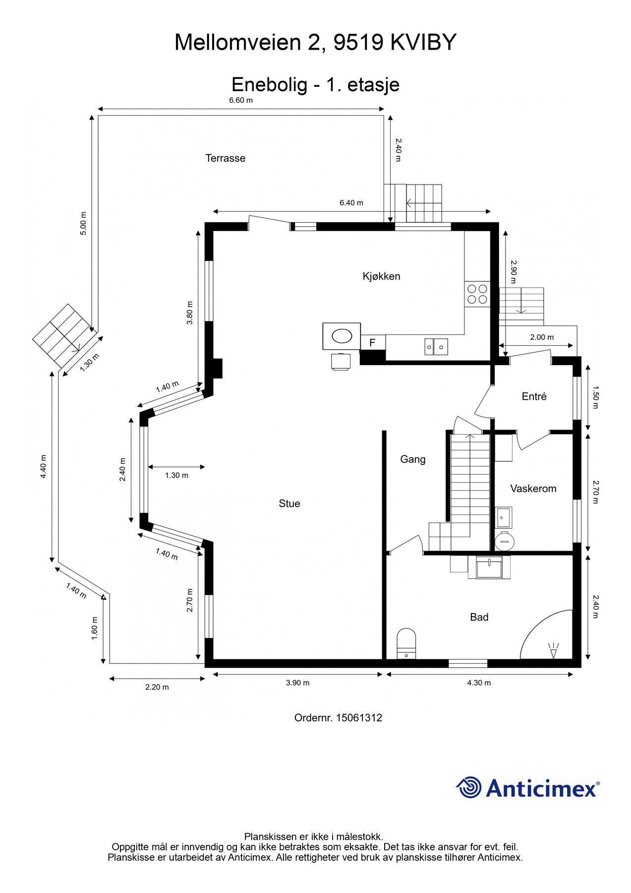 Plantegning 1. etasje Galleribilde