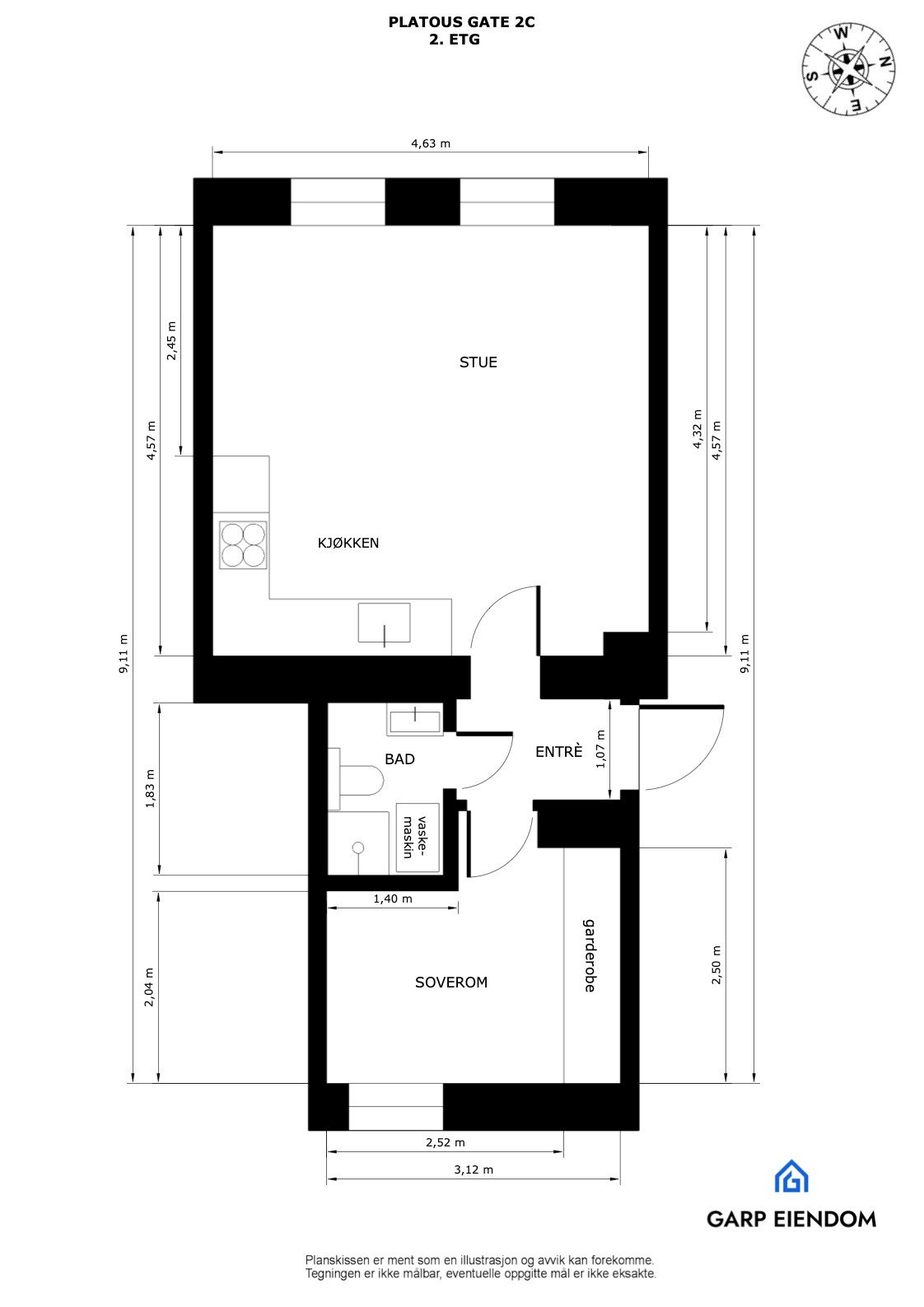 Plantegning Galleribilde