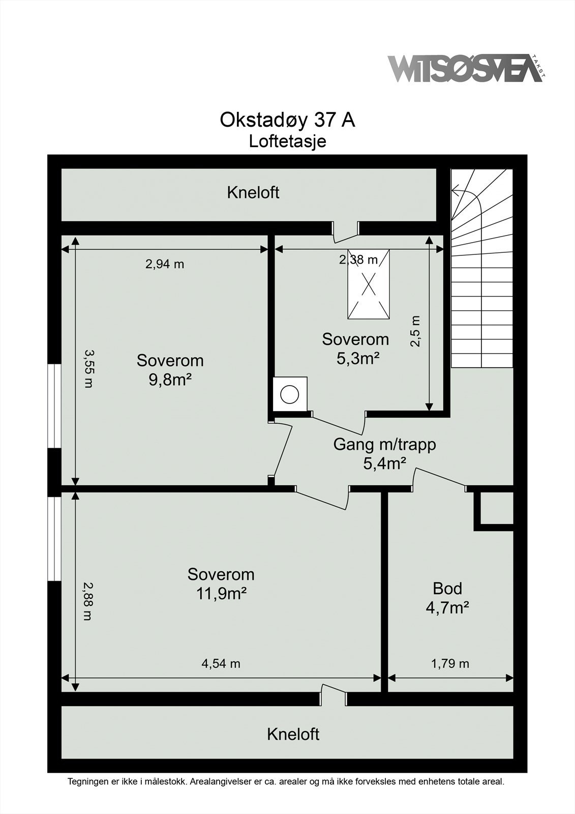 Planløsning - Loftsetasje. Galleribilde