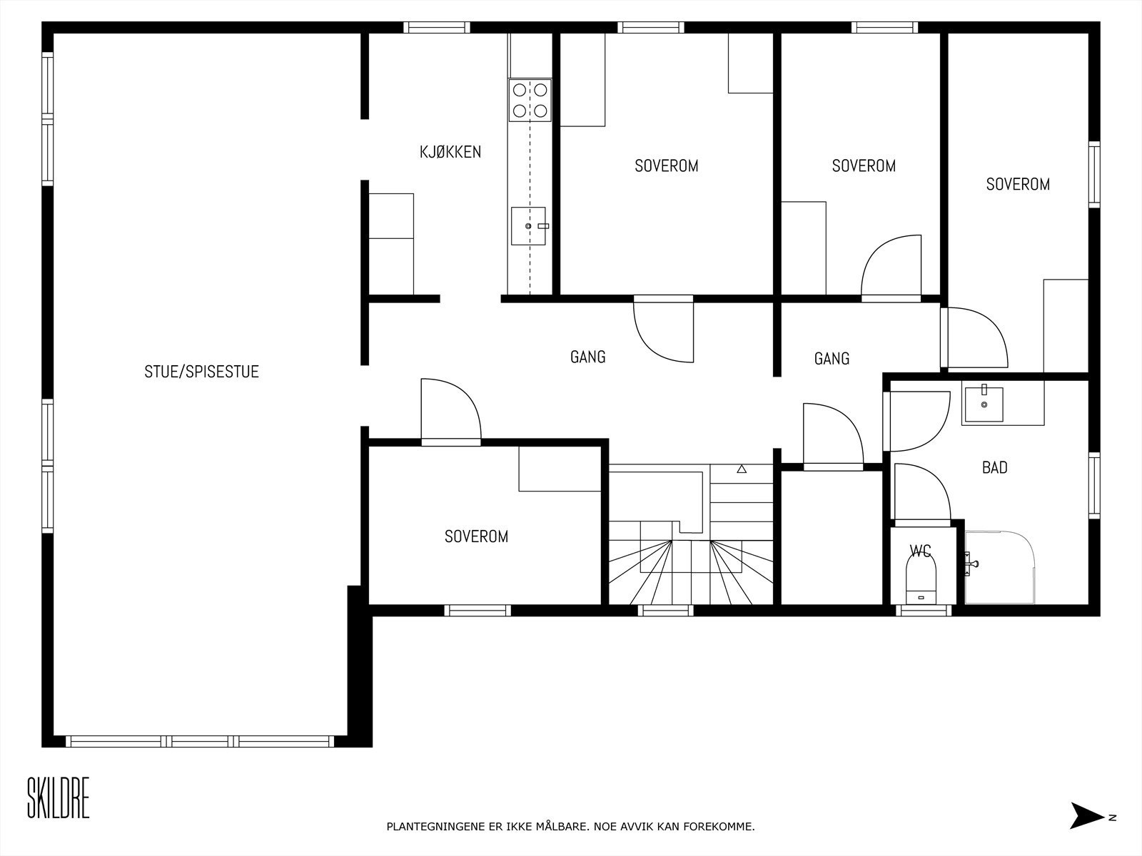 Plantegning 2.etg. Galleribilde