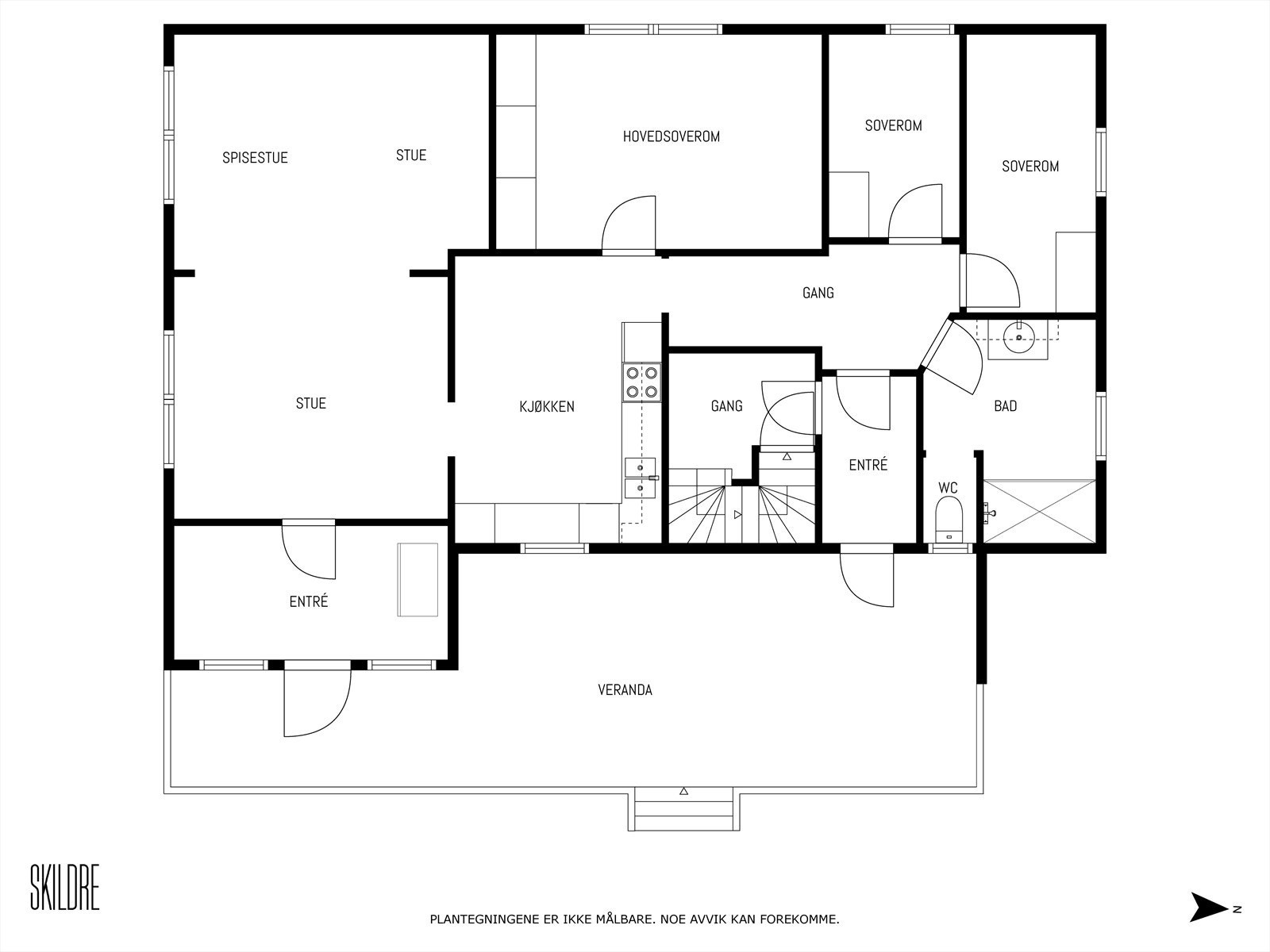 Plantegning 1.etg. Galleribilde