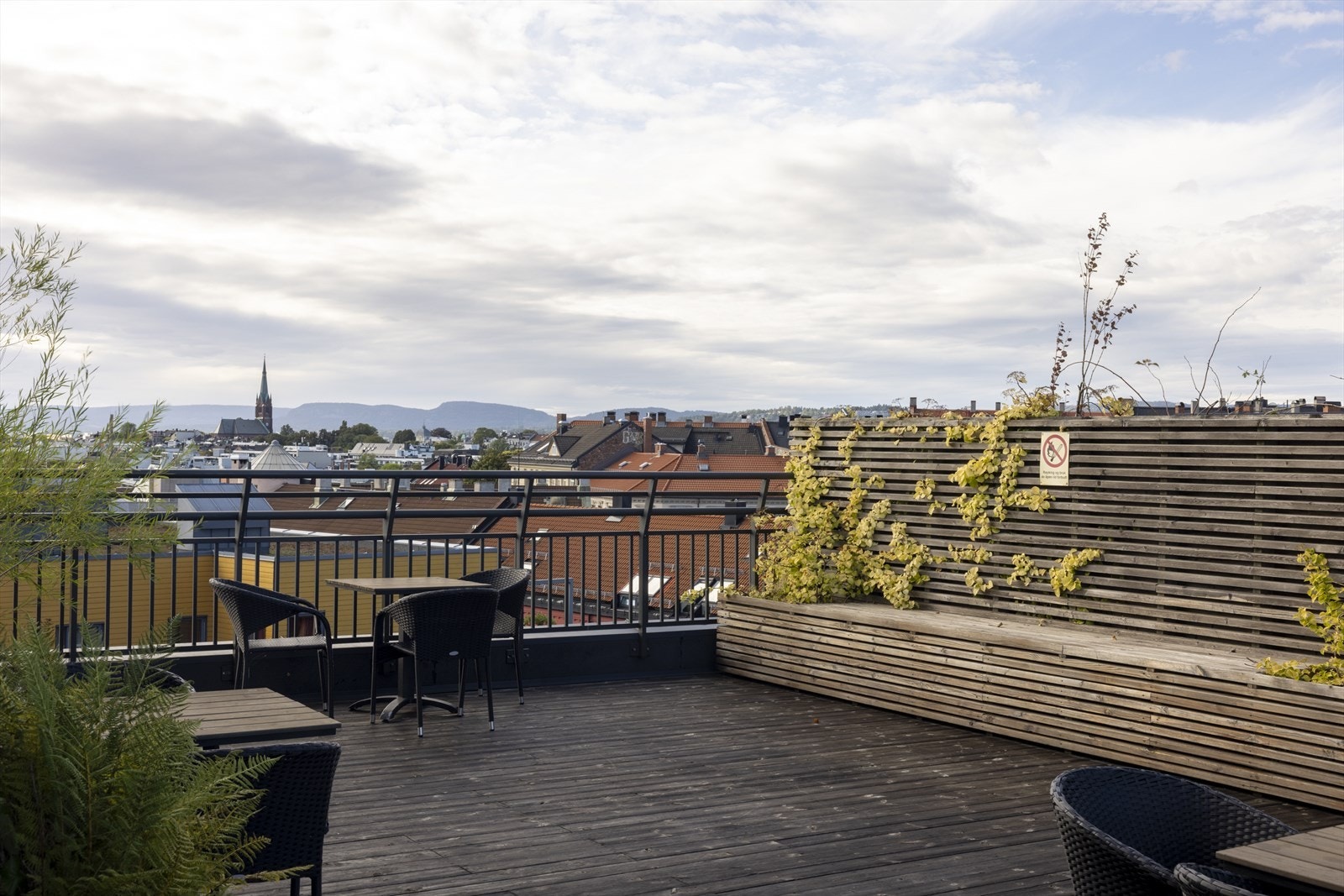 Borettslaget har to felles takterrasser til bruk for beboere. Galleribilde