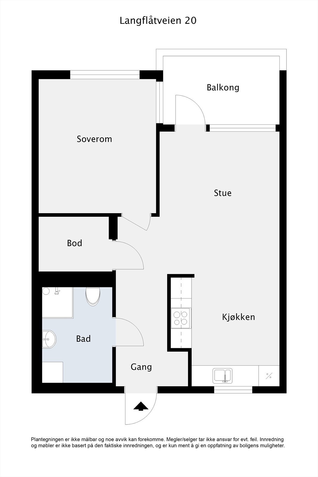 Plantegning 1 etasje. Galleribilde
