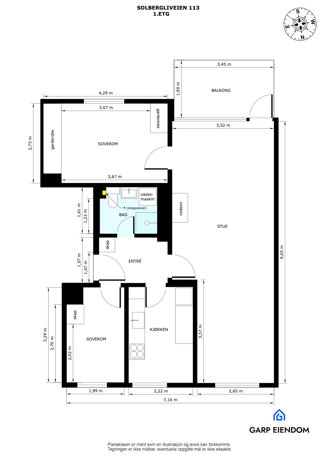 Plantegning Galleribilde