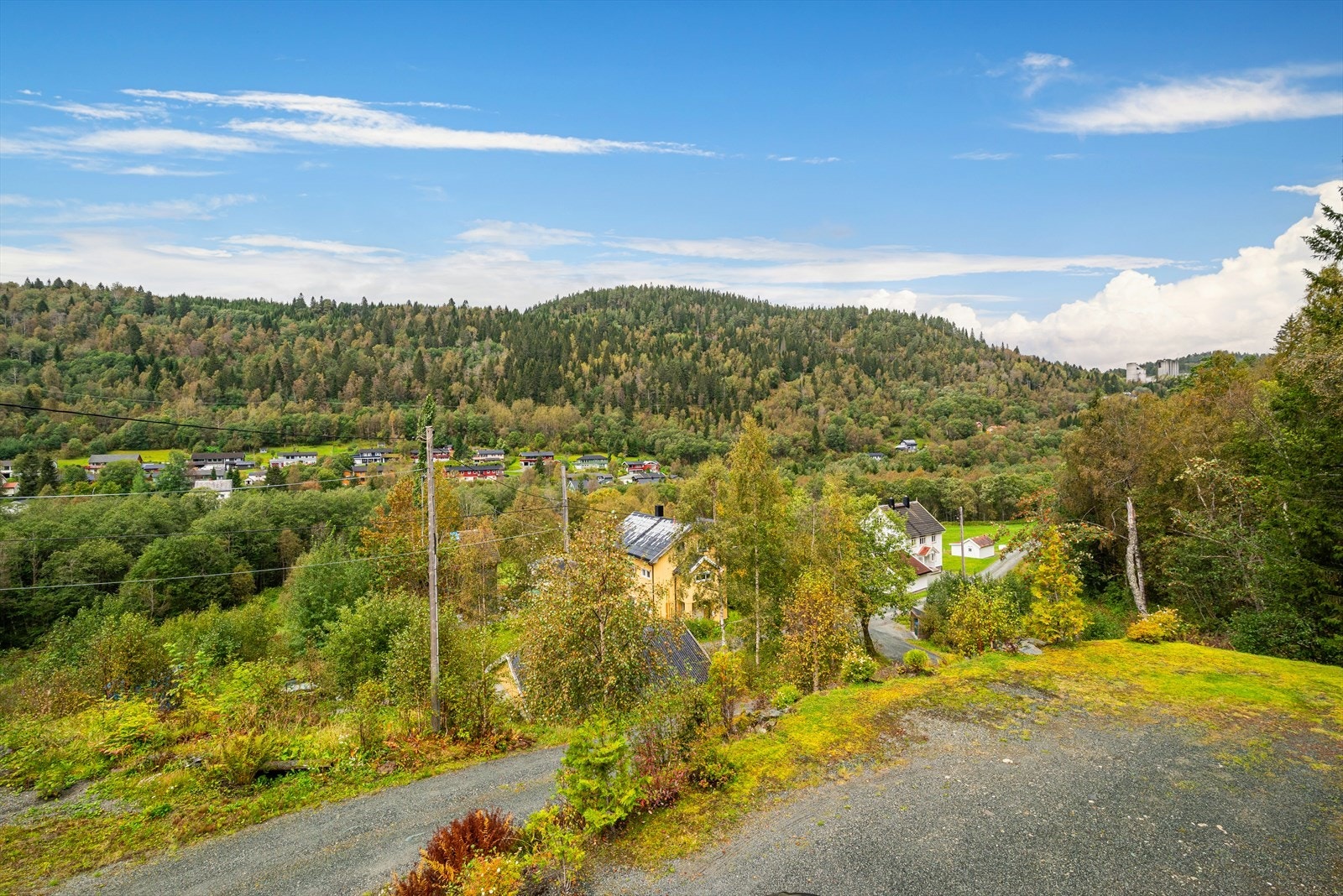 Utsikt og kveldssol fra eiendommen Galleribilde