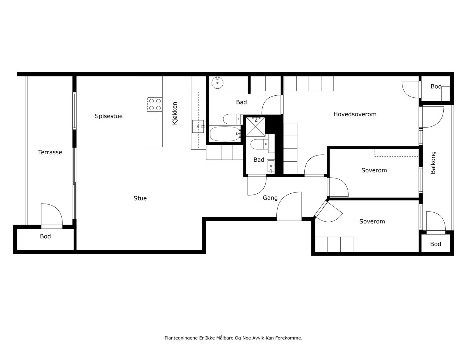 Planskisse - ikke målbar. Avvik kan forekomme. Galleribilde