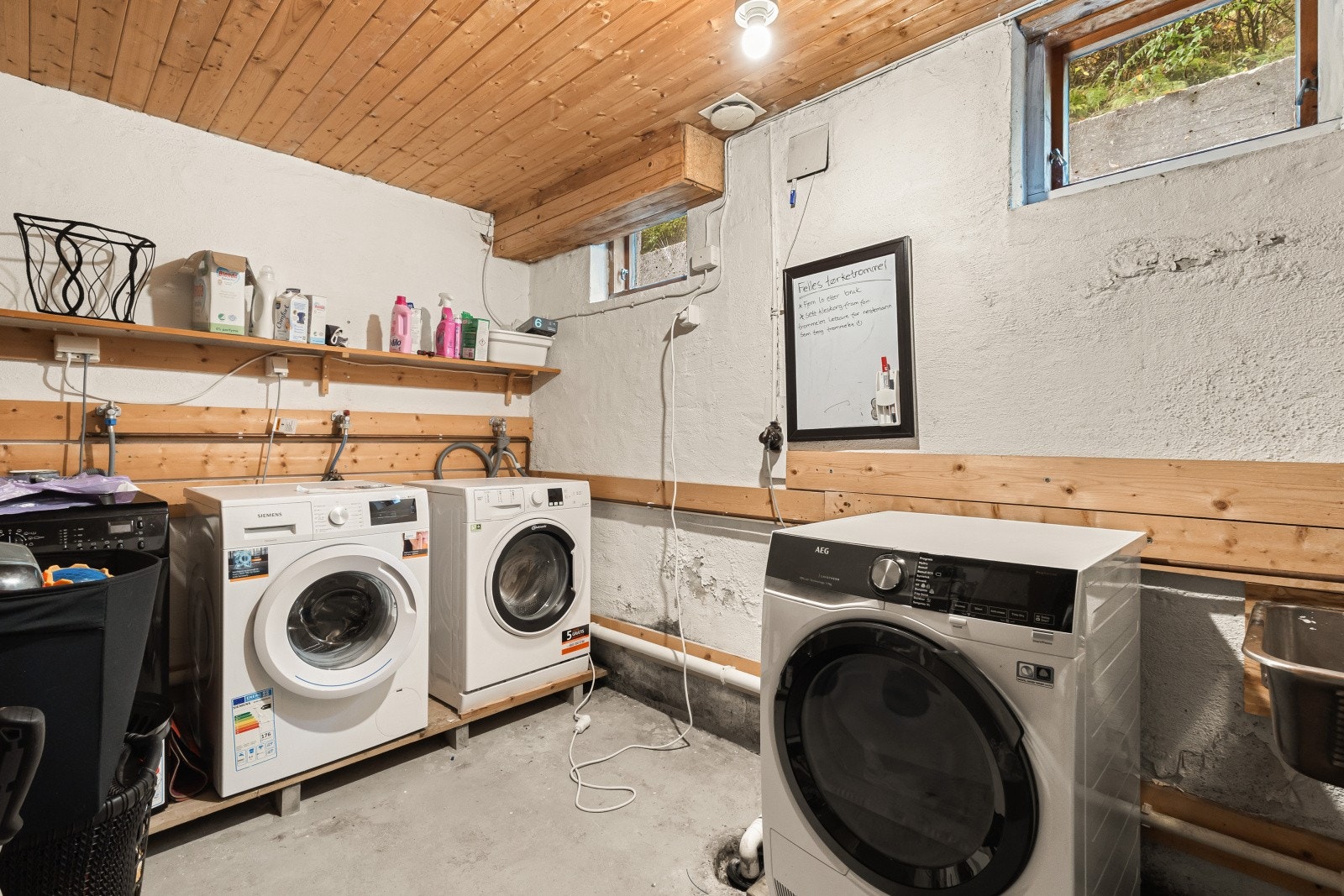 I samme etasje er det felles vaskerom Galleribilde