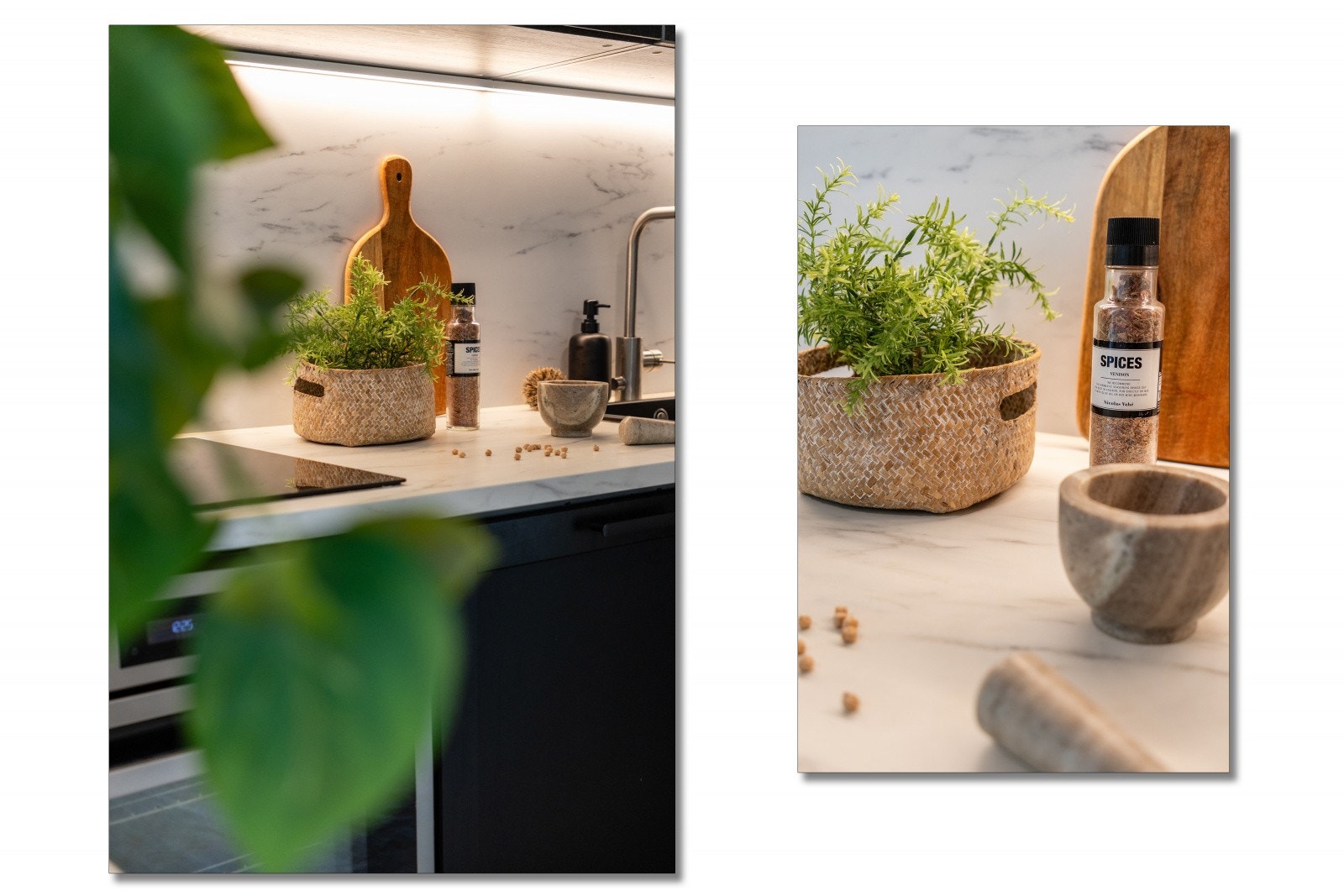 Over benkeplaten er det benyttet oppvaskkum, ventilator og laminatplate for enkel rengjøring Galleribilde