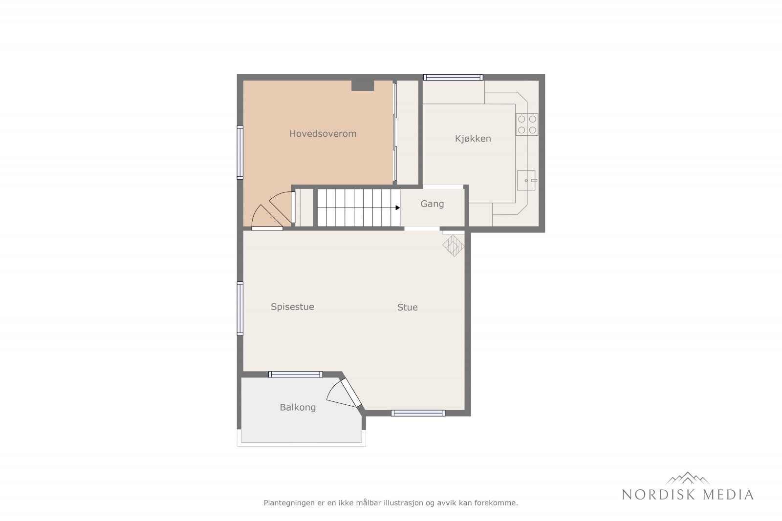 Planskisse 2. etasje Galleribilde