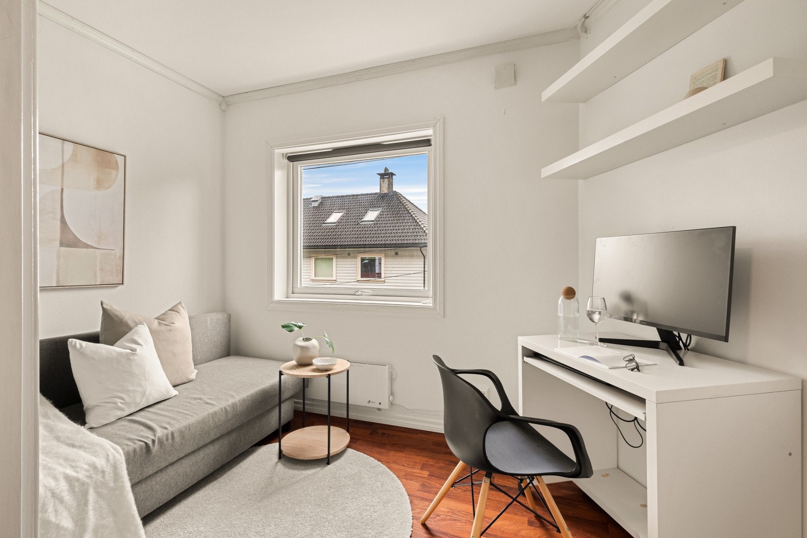 Soverommet i første etasje er i dag brukt som gjesterom og kontor Galleribilde