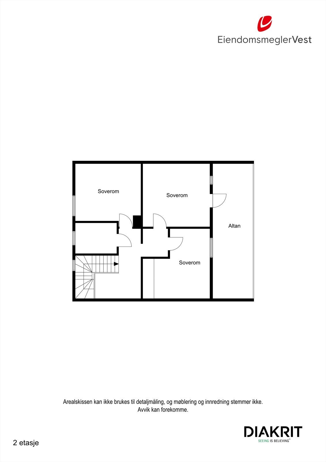 2D - Plantegning 2.etasje Galleribilde