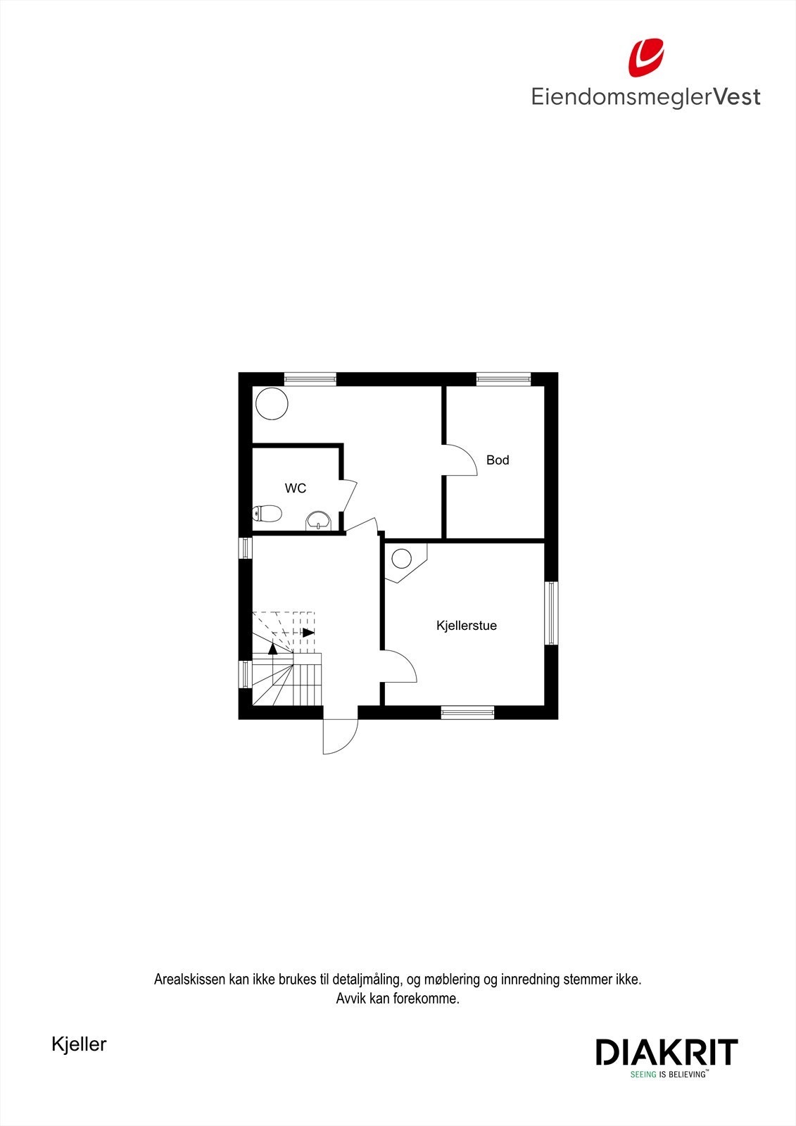 2D - Plantegning kjeller Galleribilde