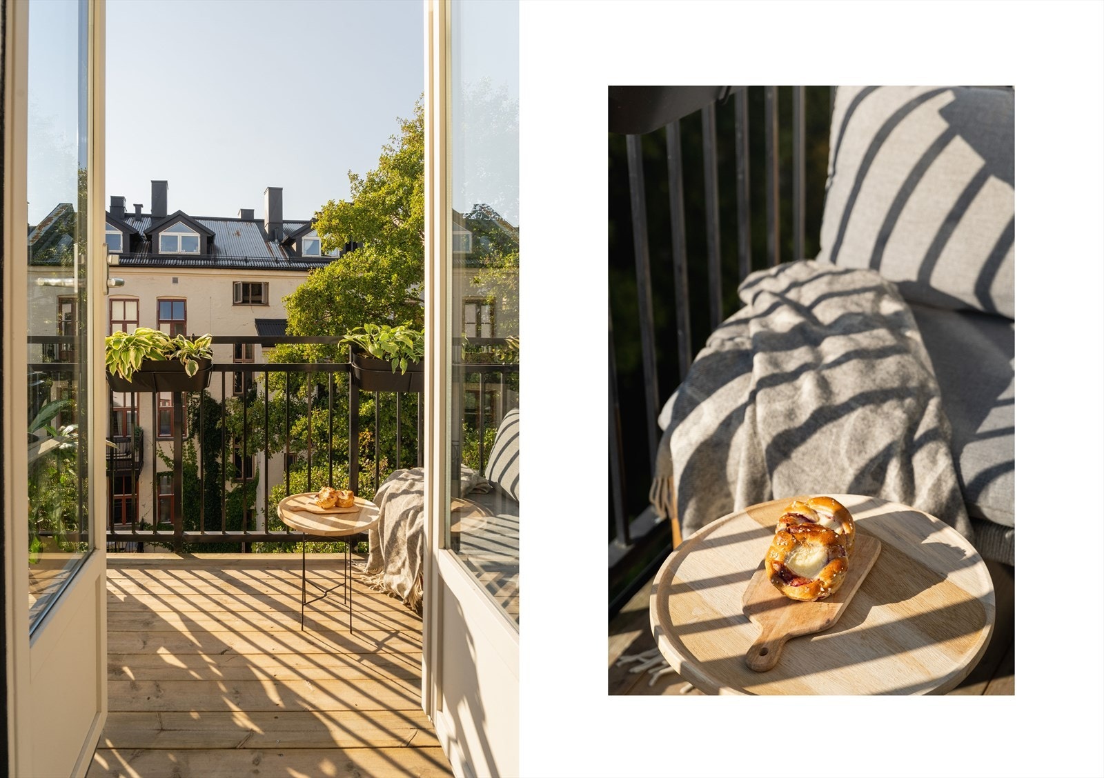 Balkongen og begge soverommene er vendt inn mot rolig bakgård Galleribilde