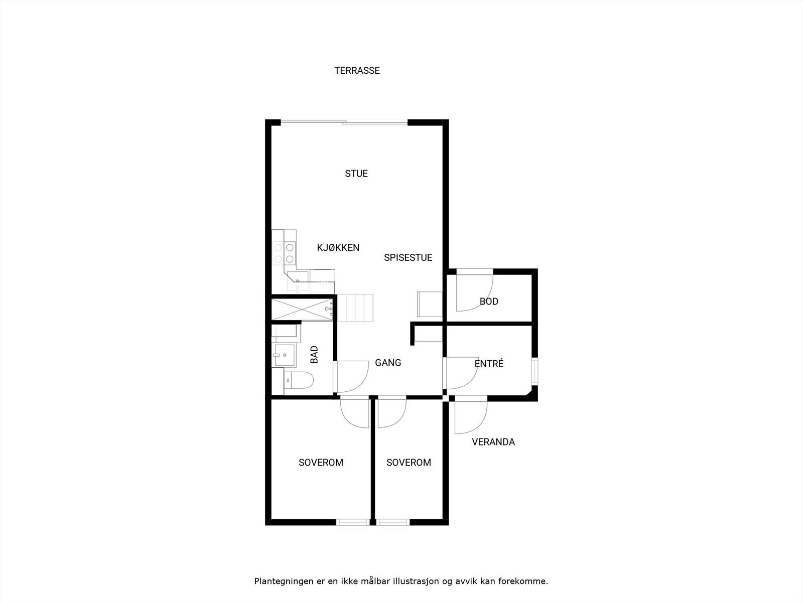 Plantegning, første etasje. Galleribilde
