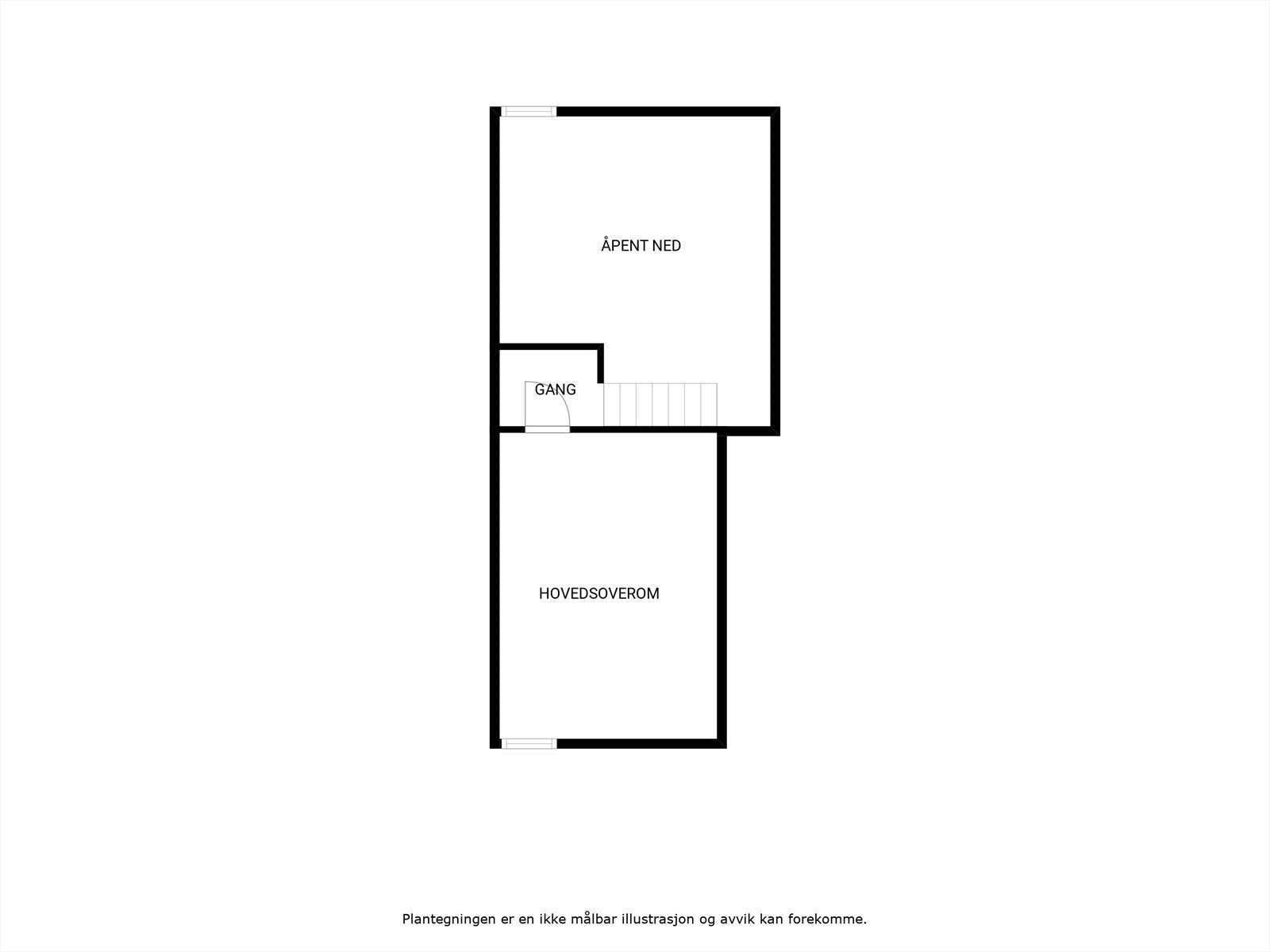 Plantegning, 2. etasje. Galleribilde