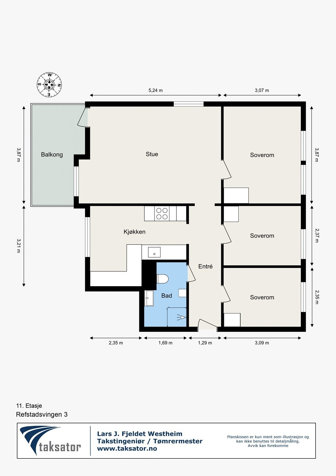 Plantegning til orientering. Galleribilde