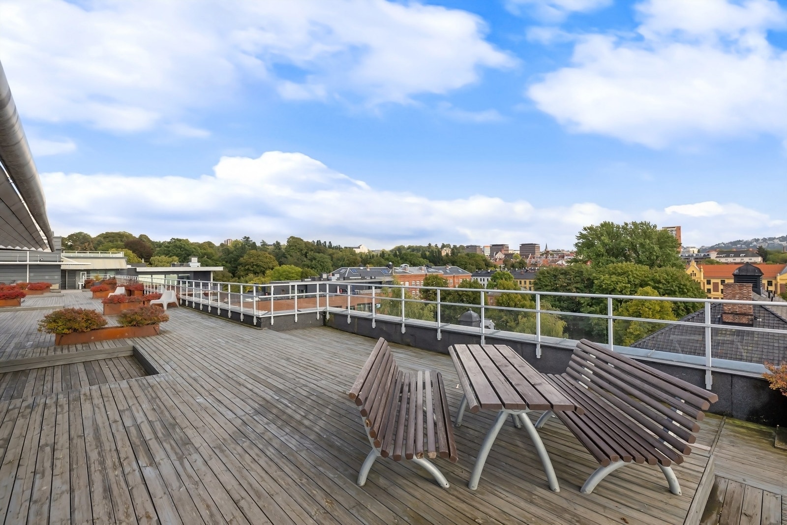 Sameiet har en flott felles takterrasse. Galleribilde