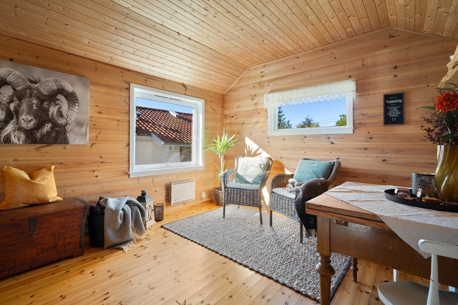 På baksiden av huset et koselig anneks. Galleribilde