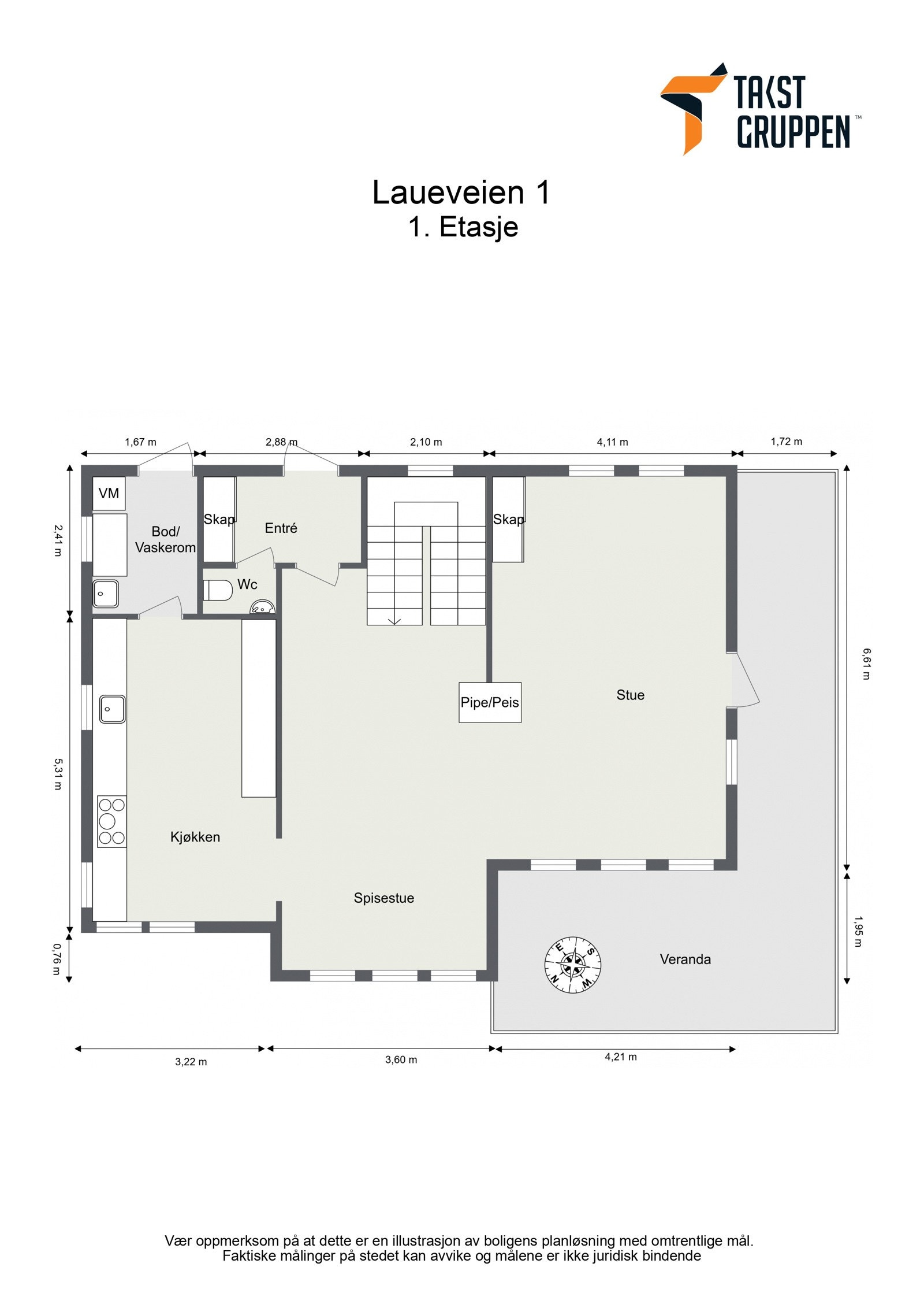 Plantegning 1.etasje Galleribilde