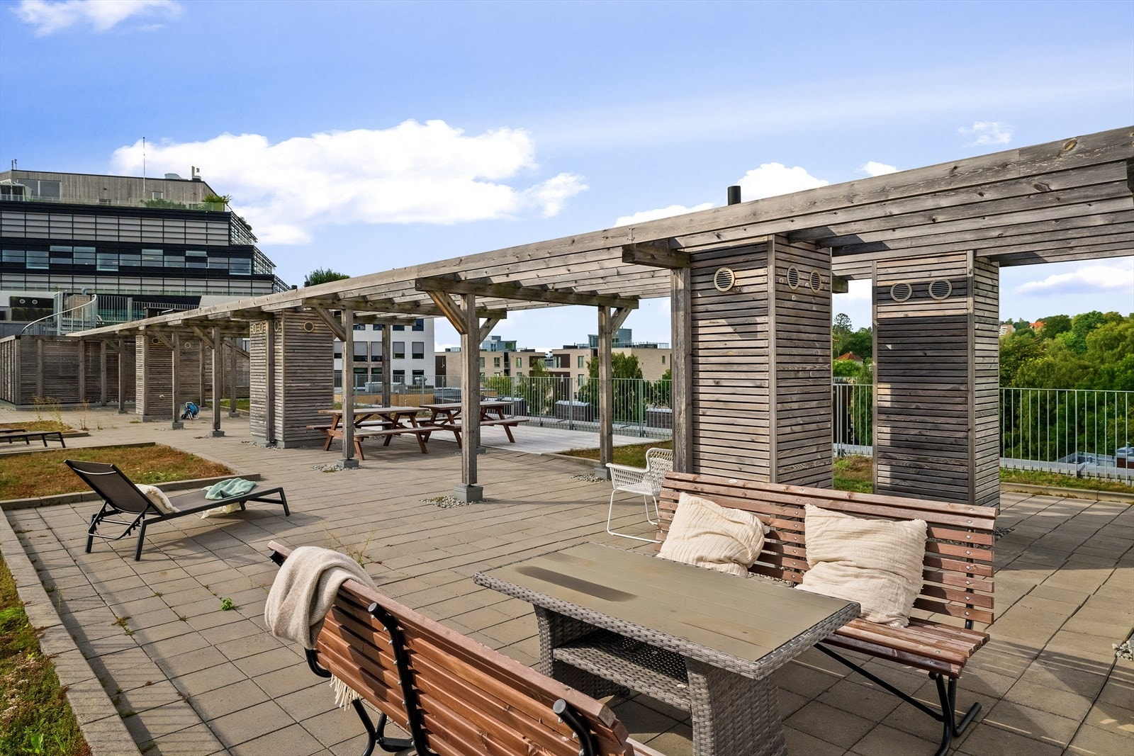 Felles takterrasse. Galleribilde