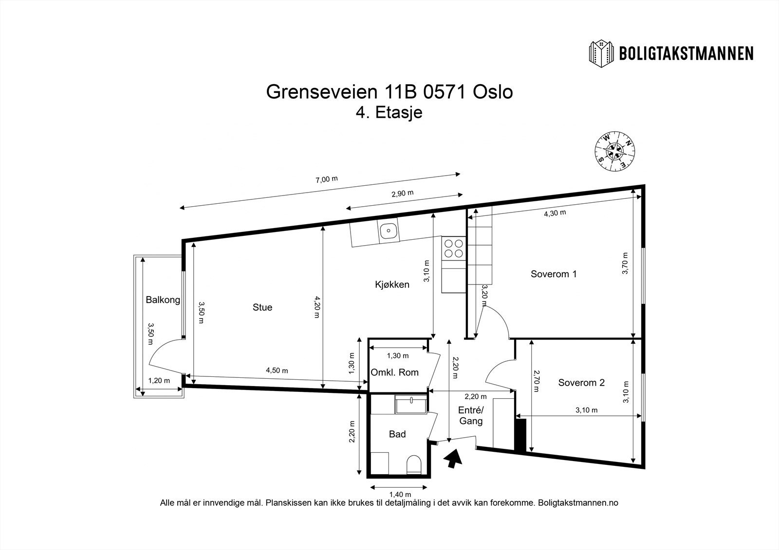 Plantegning til orientering. Galleribilde