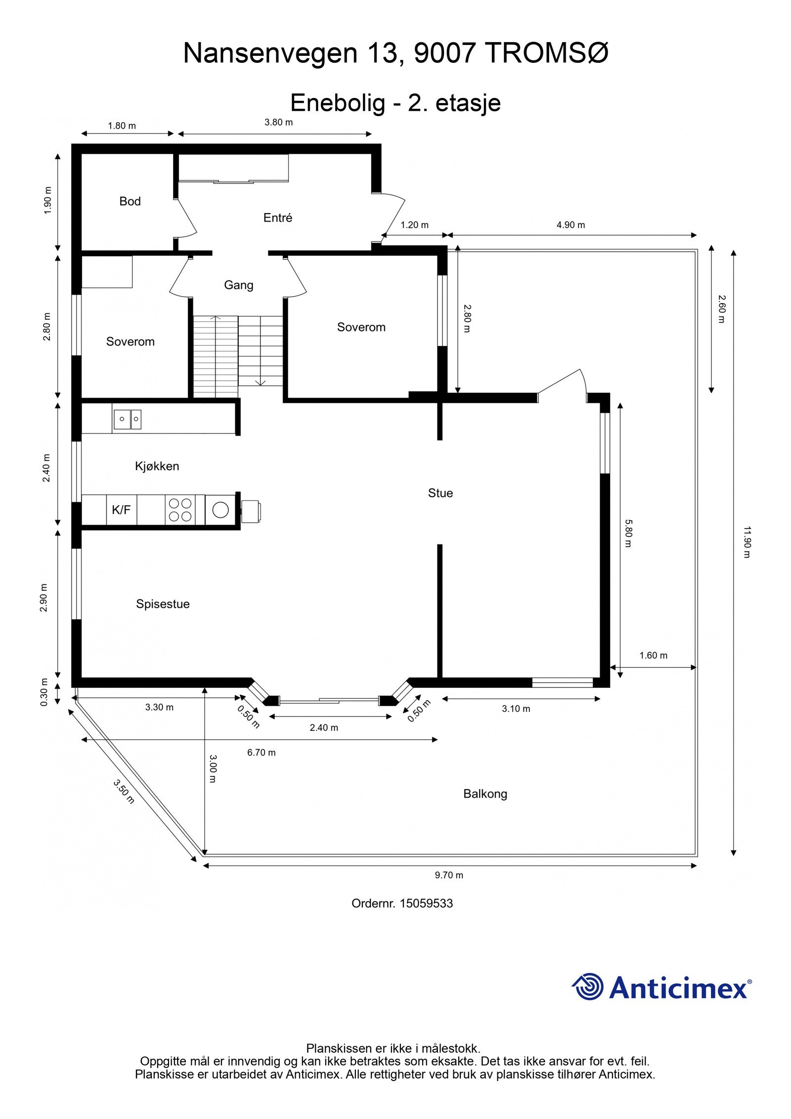 Plantegning 2.etasje. Galleribilde