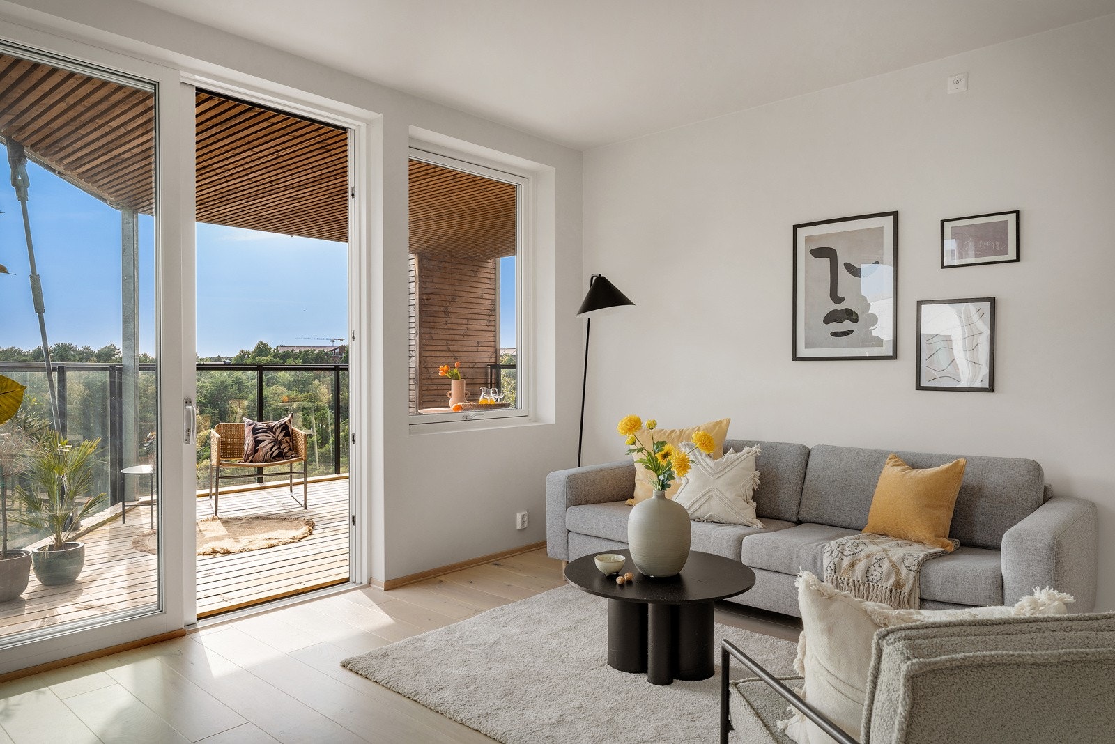 Her er fin utsikt også fra stuen. Galleribilde