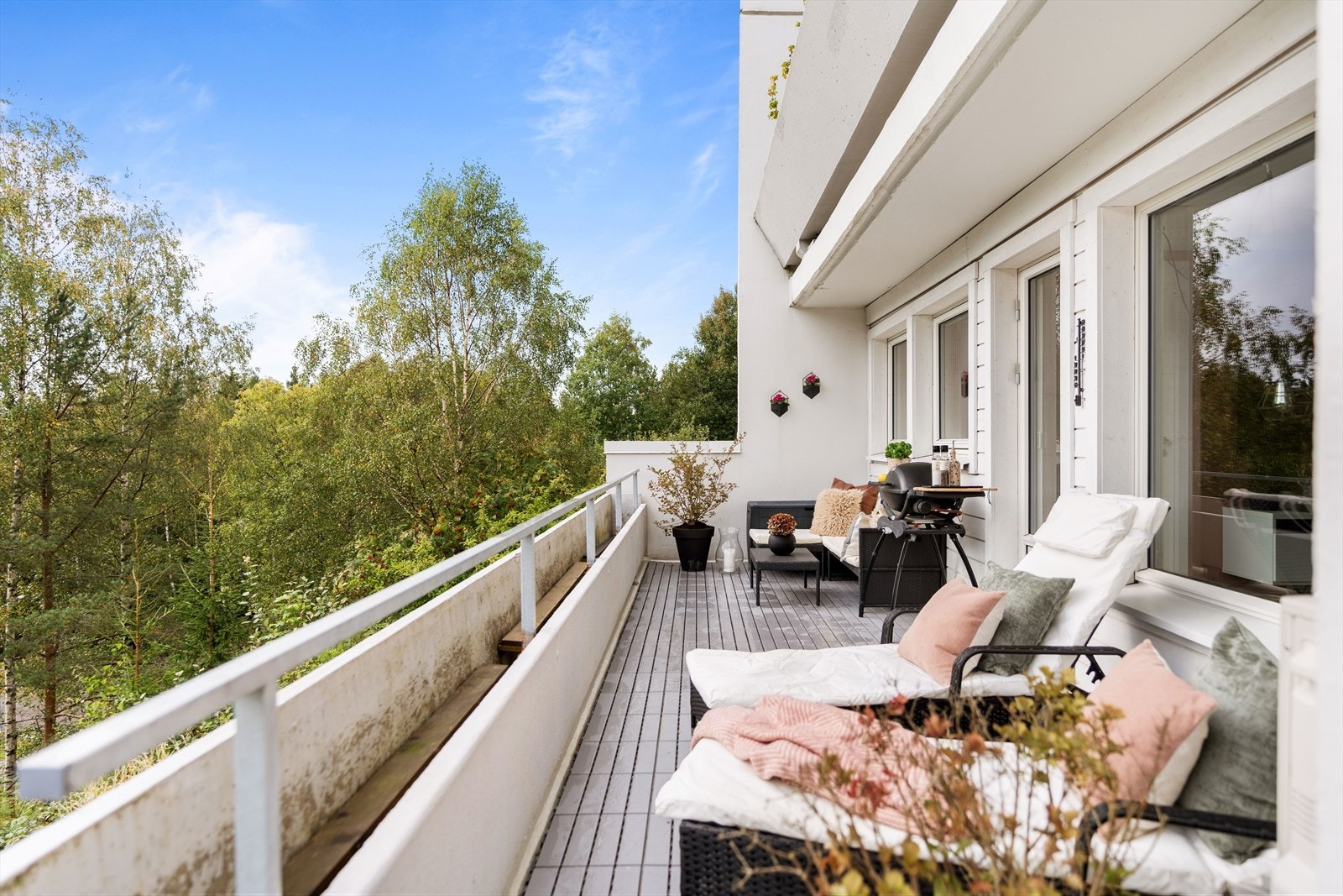 Frodig og fint utsyn mot frodige omgivelser. Galleribilde