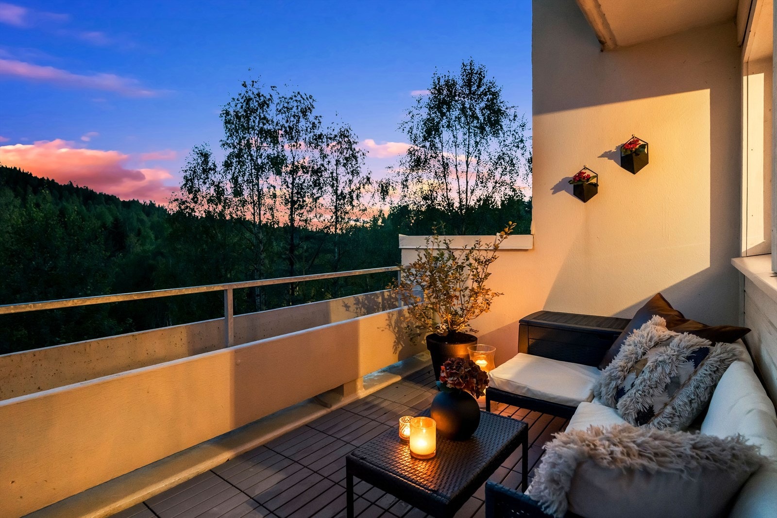 Uteplassen er på hele 21 m². Galleribilde