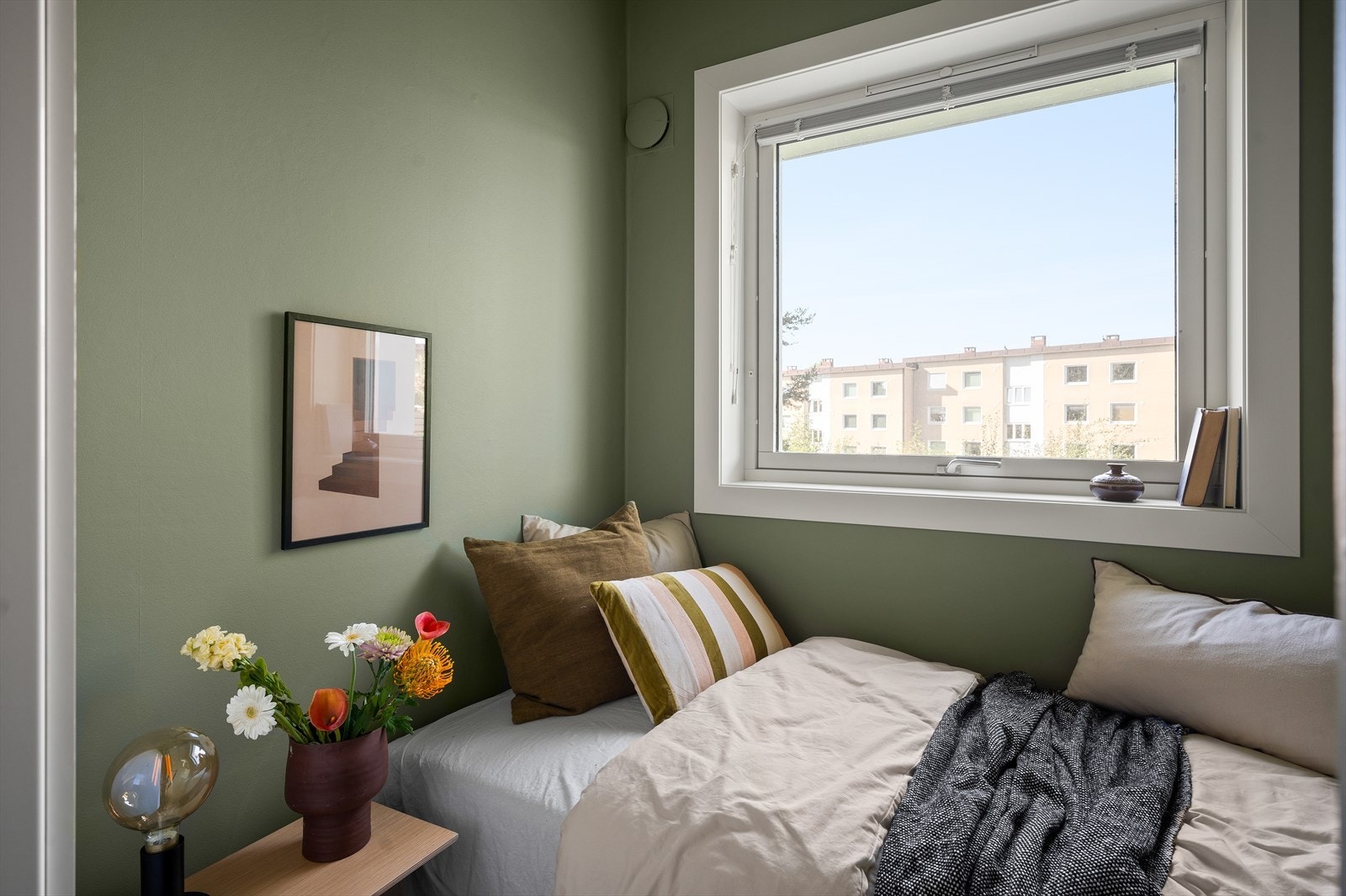 Mulighet for å sette inn en større seng også dersom ønskelig. Galleribilde