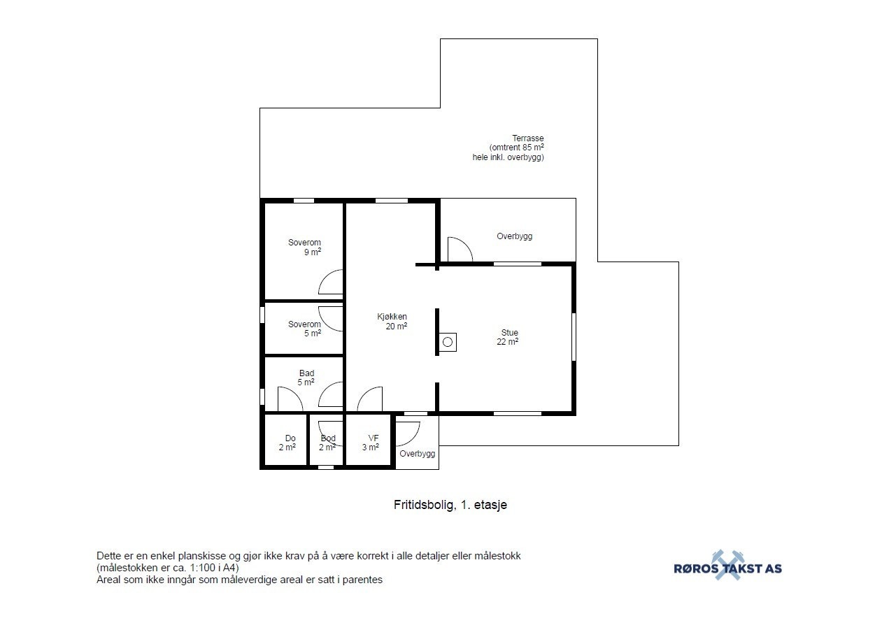 Planskisse - Fritidsbolig, 1. etasje.jpg Galleribilde