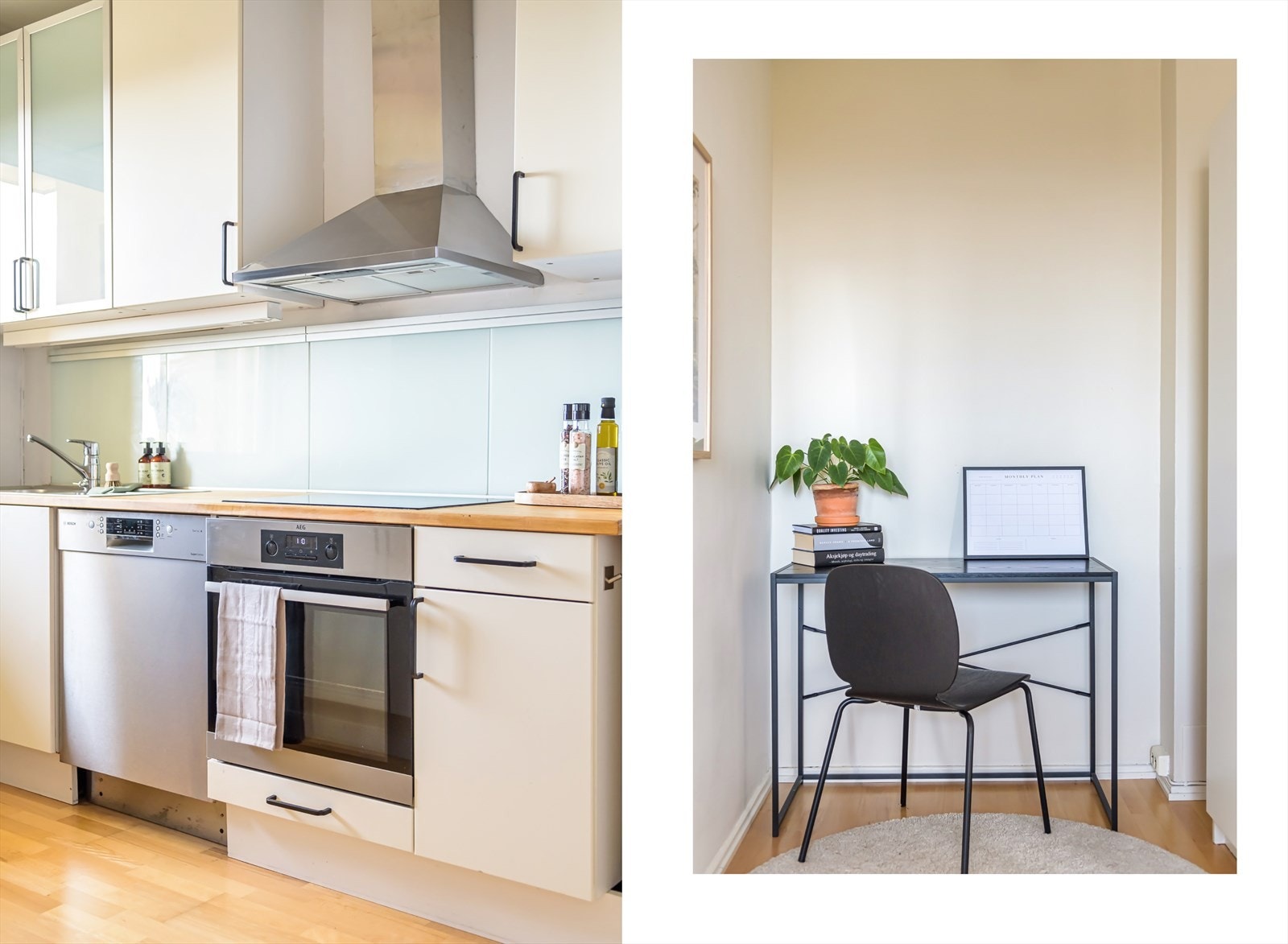 Det er plass for lite kjøkkenbord til morgenkaffen eller hjemmekontor Galleribilde