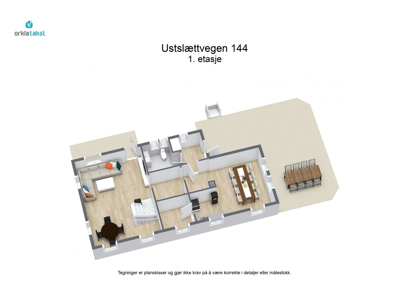 Planskisse 1. etasje Galleribilde