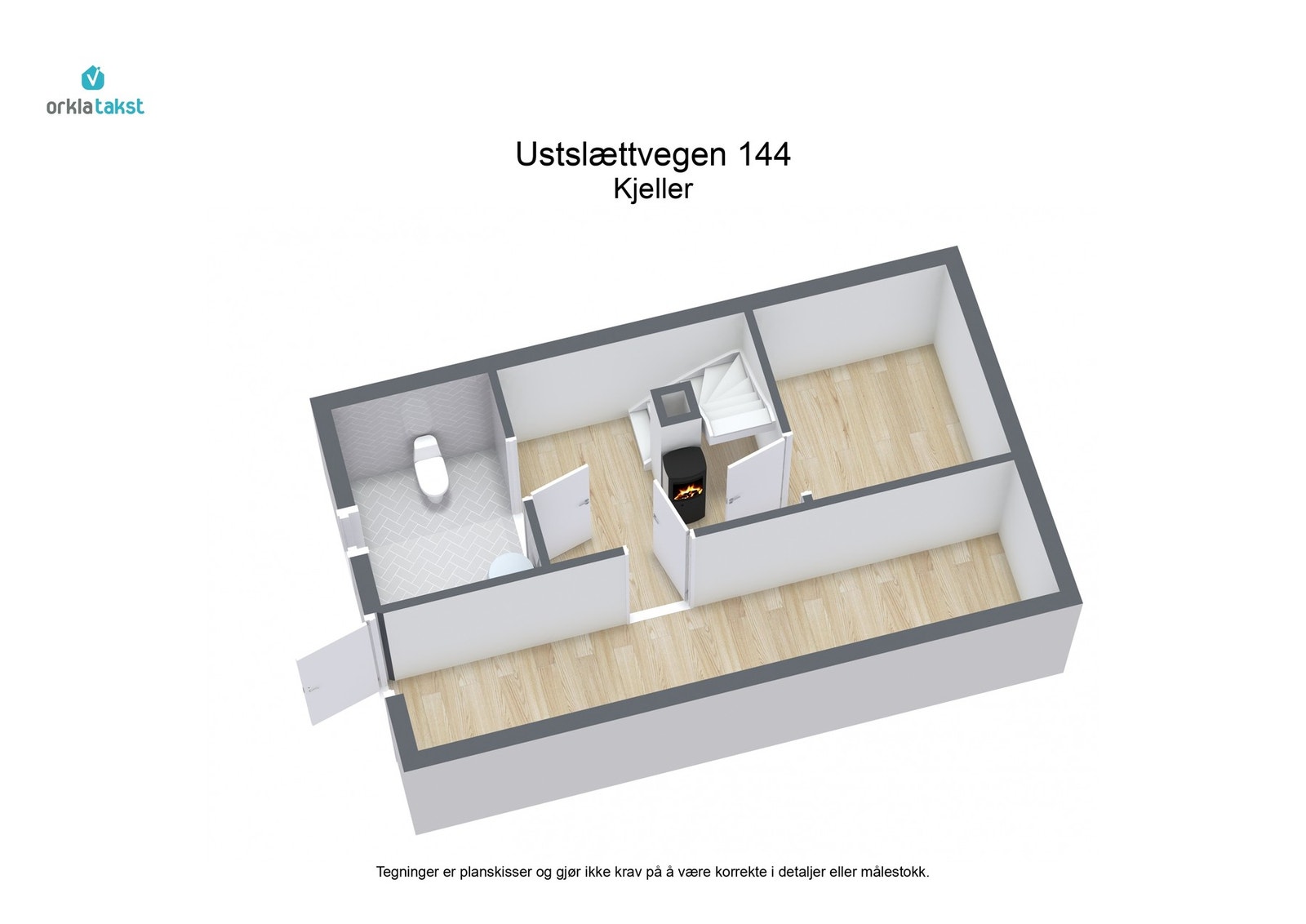 Planskisse kjeller Galleribilde