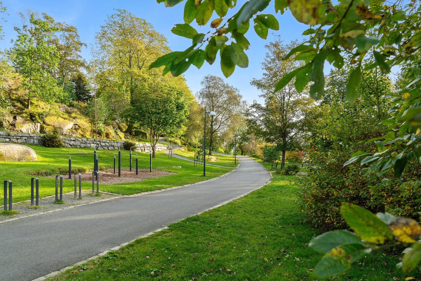 Leaparken ligger på Minde sør for Solheimsvannet! Galleribilde