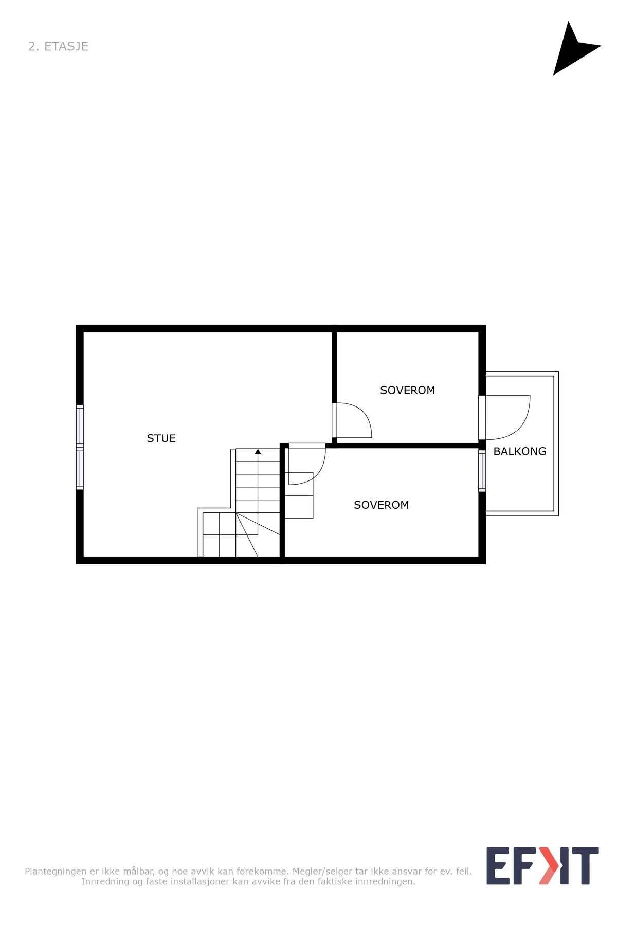 Plantegning 2. etasje Galleribilde