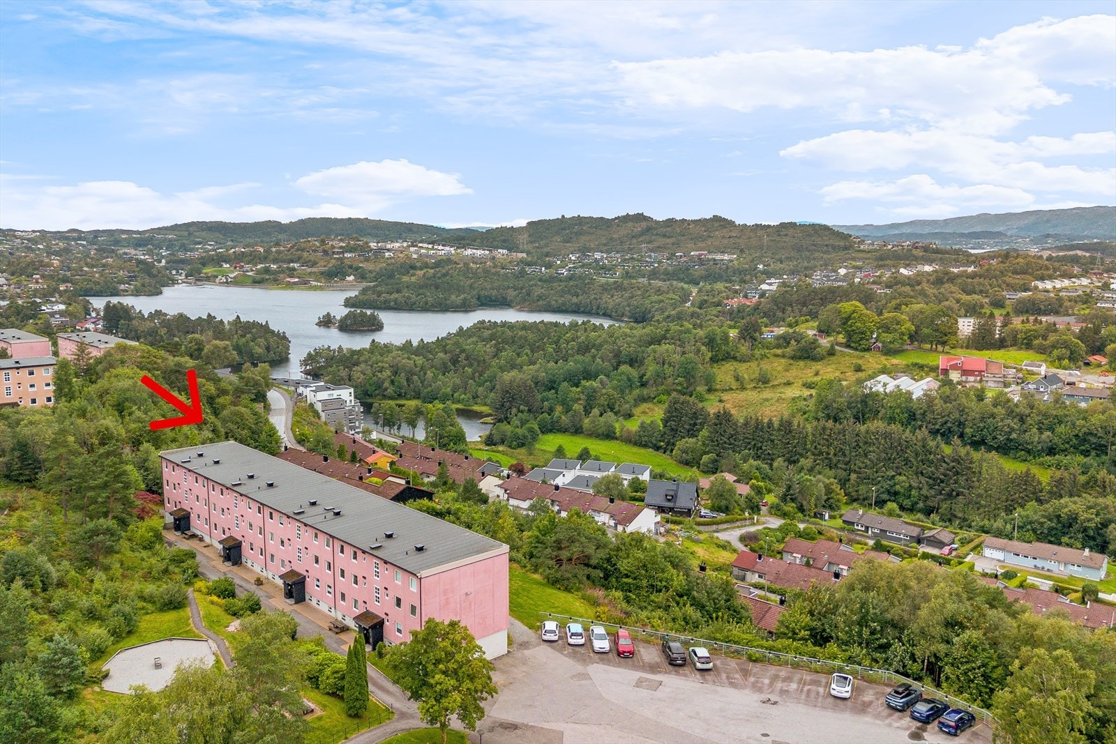 Særdeles god intern beliggenhet i borettslaget Galleribilde
