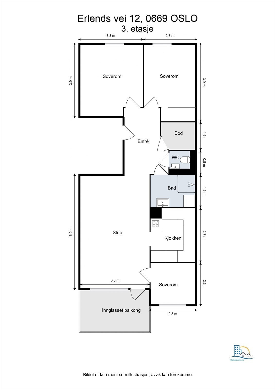 Plantegning av boligen. Galleribilde