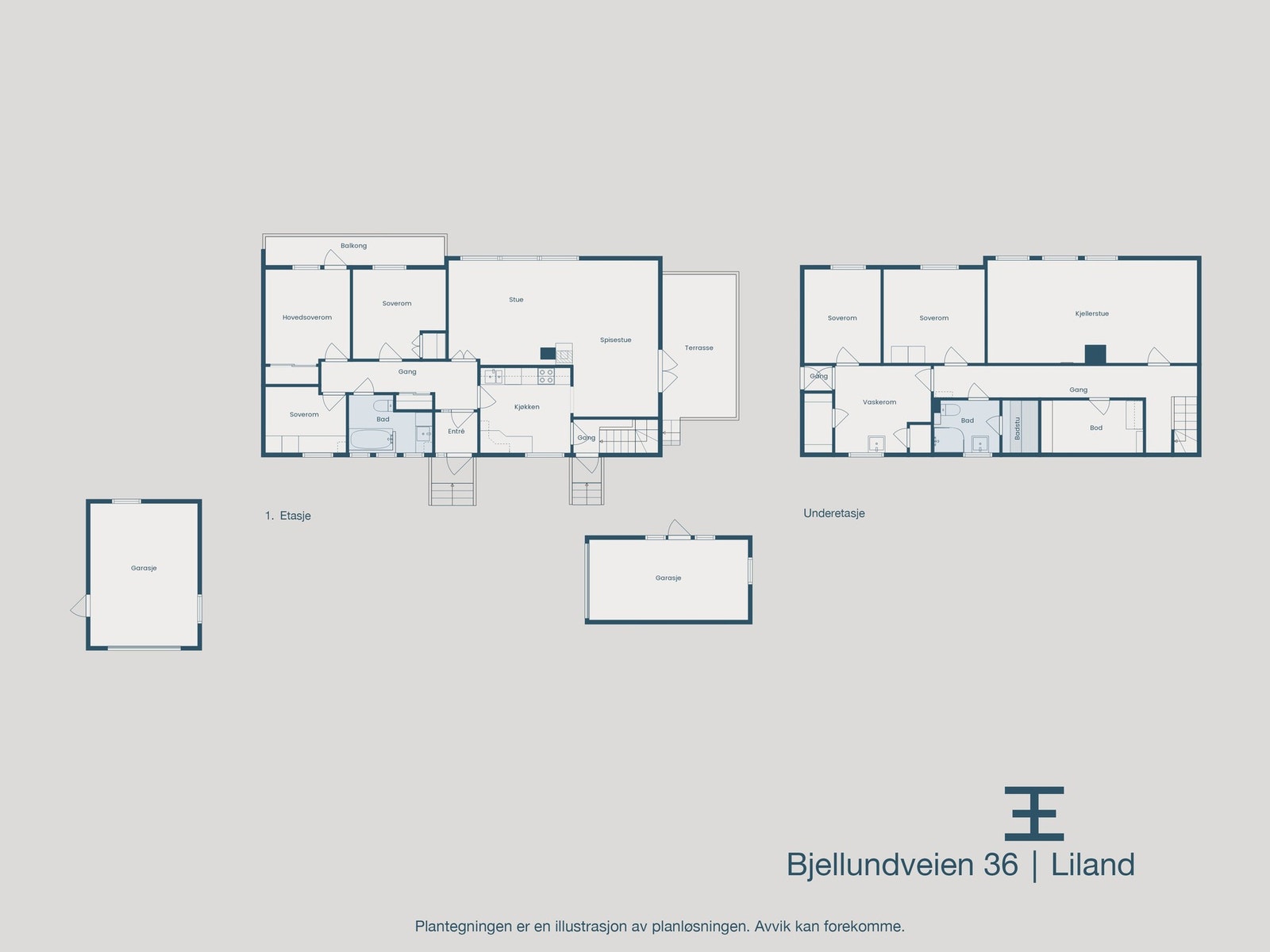 Plantegning hovedetasje Galleribilde