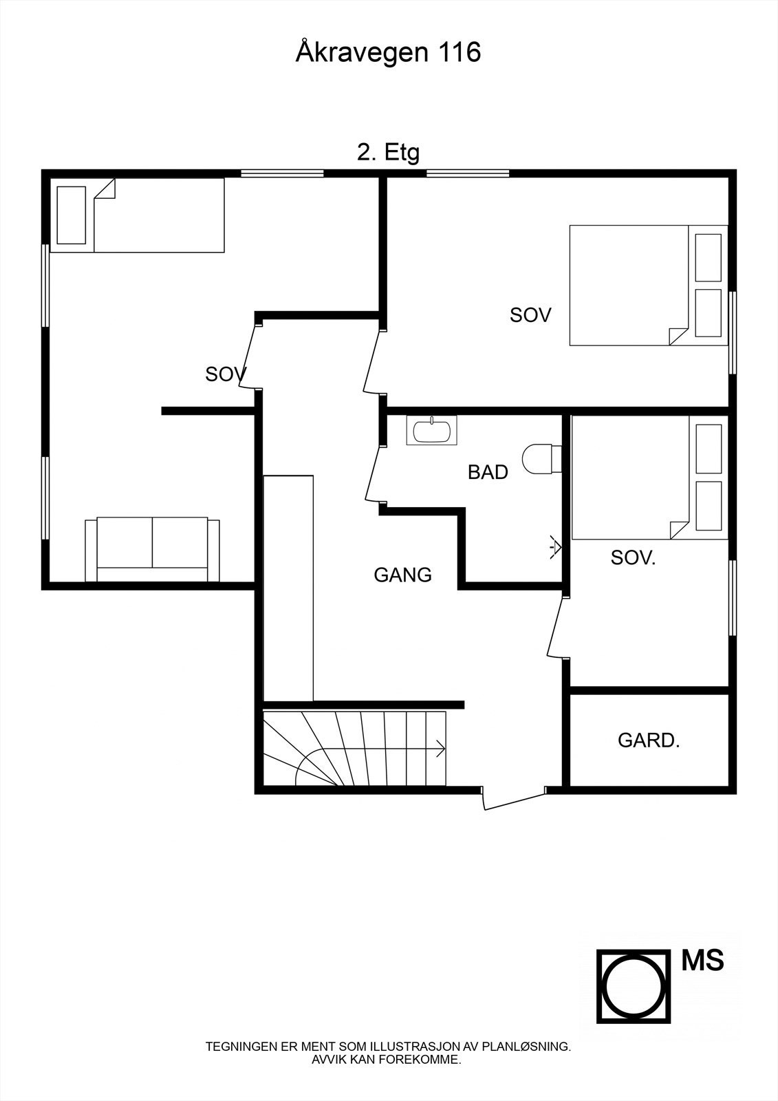 Planskisse Galleribilde