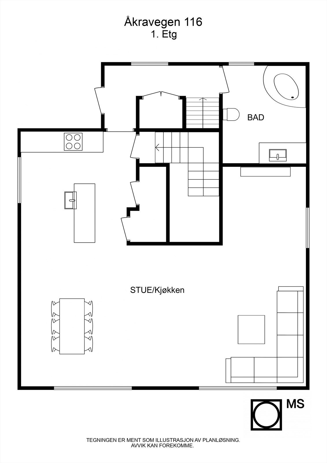 Planskisse Galleribilde