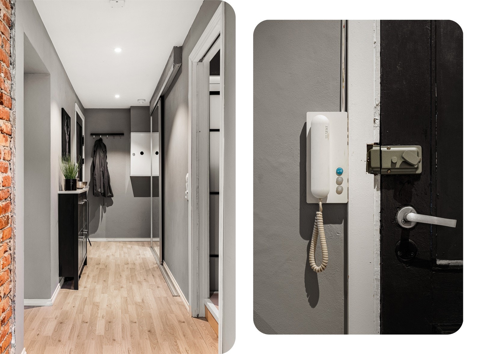 Velkommen inn! Det første som møter deg er en romslig entrè på 6,7 kvm Galleribilde