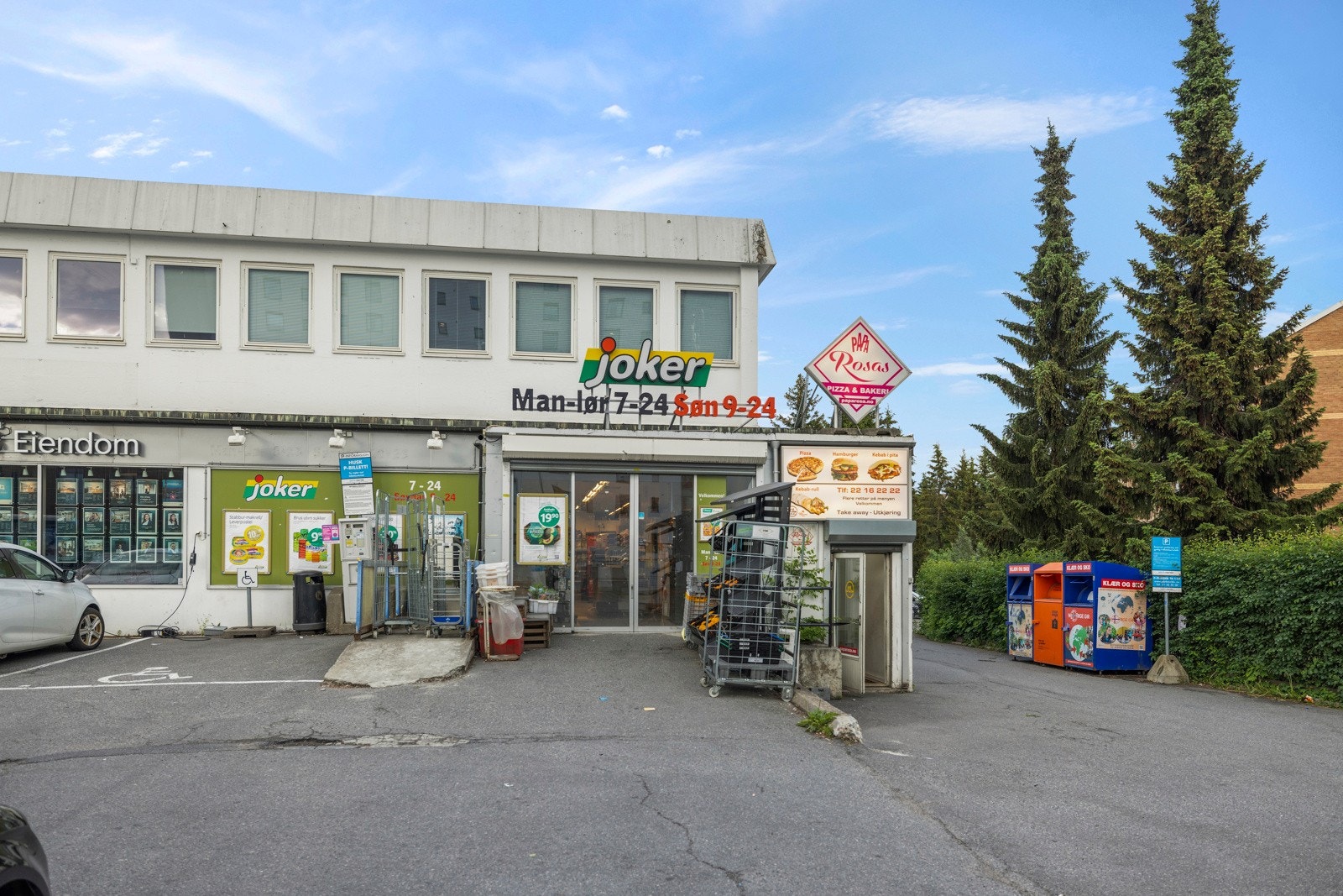 Joker med søndagsåpent ligger rett i nærheten Galleribilde