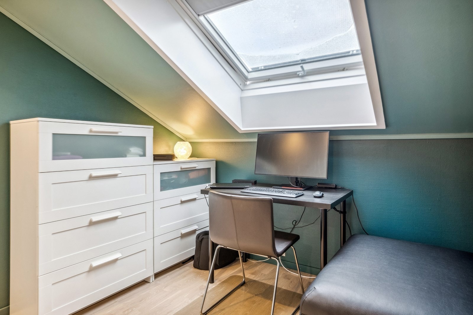 Det minste soverommet er per i dag benyttet som kontor. Galleribilde