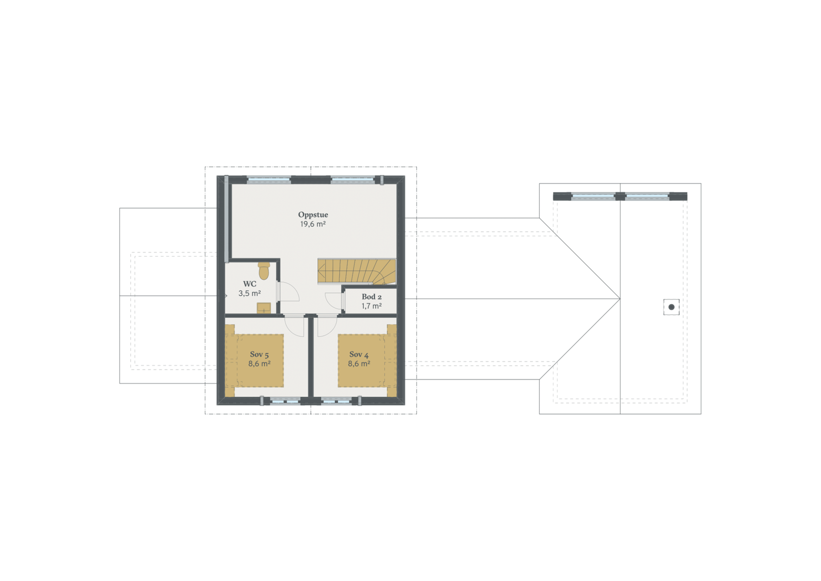 Plantegning oppstue Galleribilde