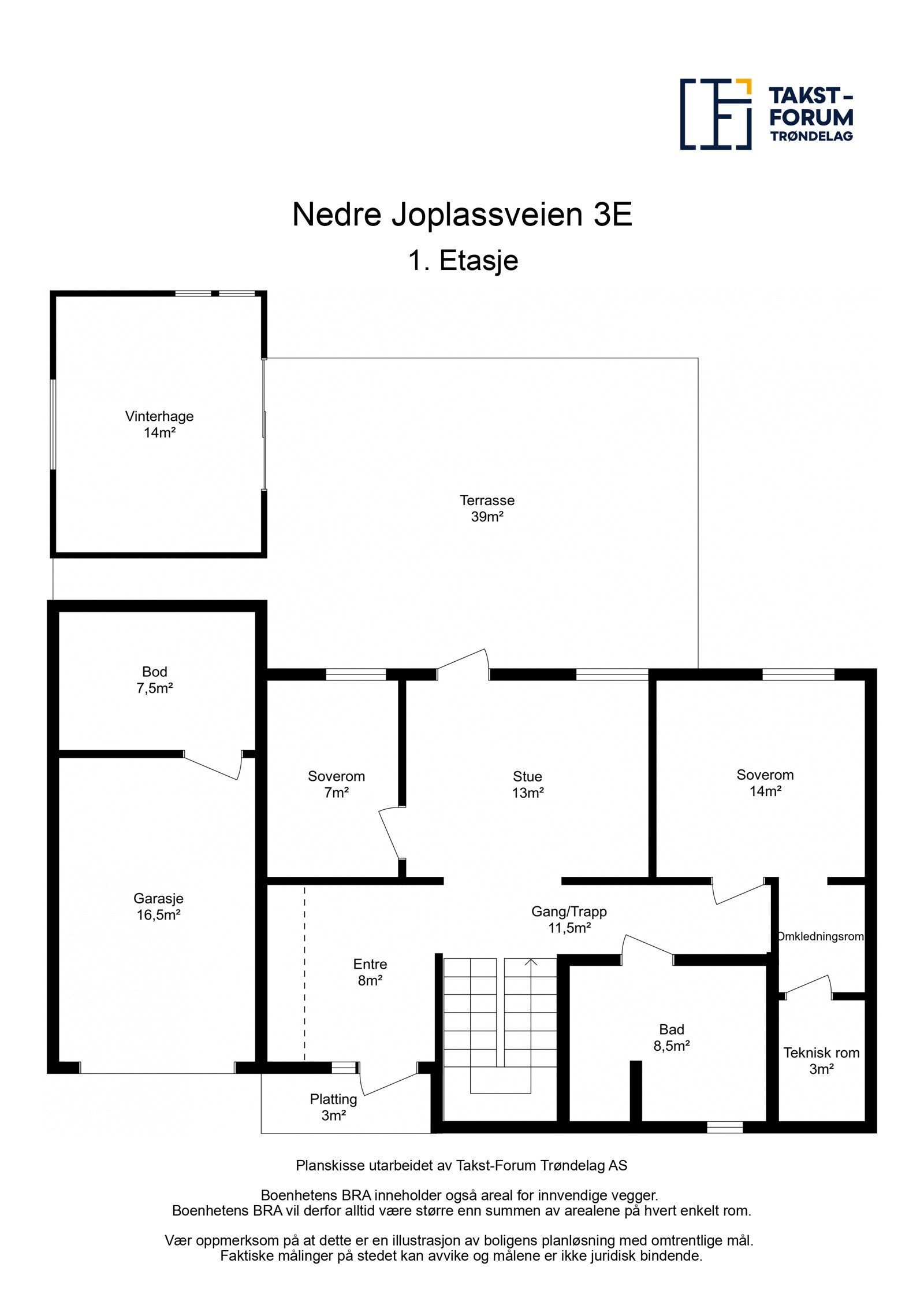 Planskisse 1.etasje Galleribilde