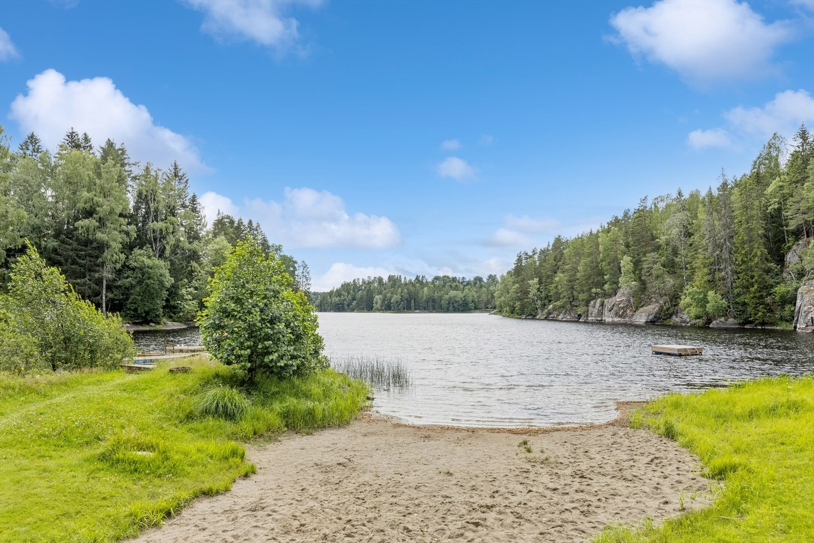 Badeplass ved Langen Galleribilde