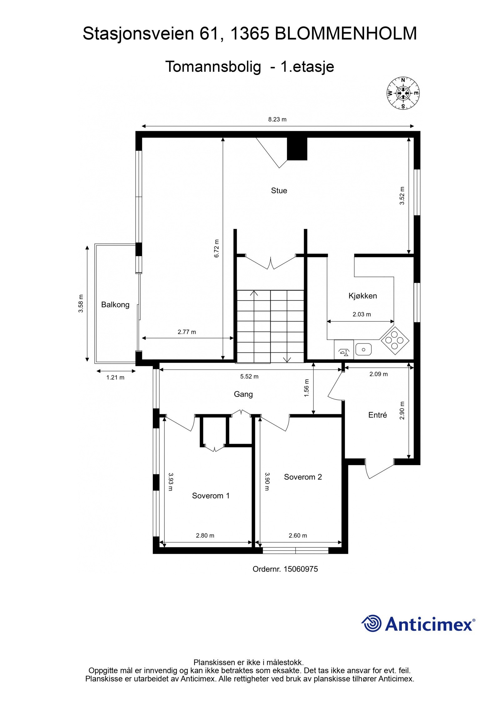 Plantegning 1. etasje. Galleribilde